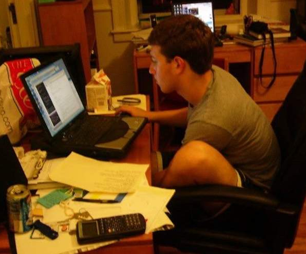Mark Zuckerberg Working On Facemash At Harvard