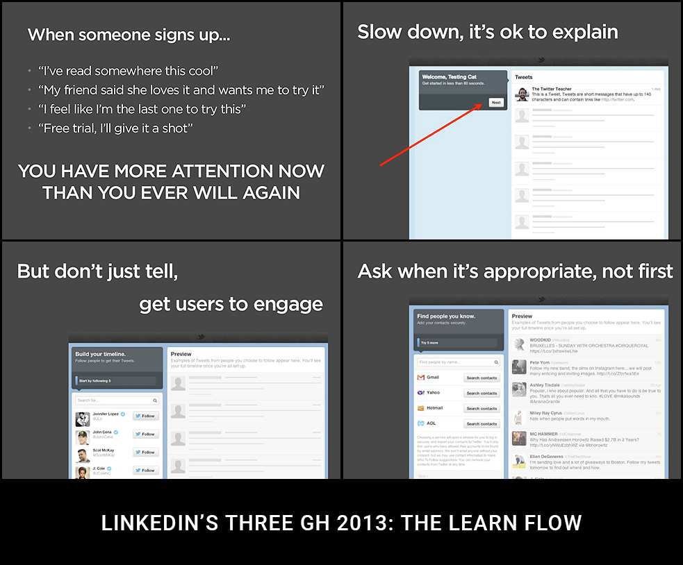 LinkedIn: The Learn Flow