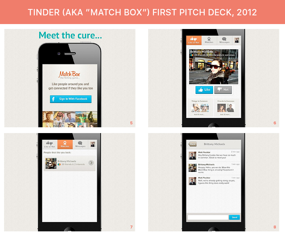 Tinder First Pitch Deck (